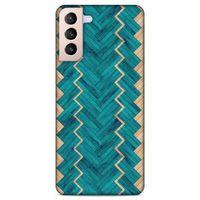 Lopard Samsung Galaxy S21 Plus Uyumlu Kılıf Wood'X (36) Glitter Kılıf Desenli
