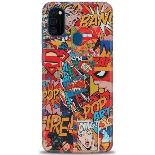 Samsung Galaxy M21 Kılıf HD Baskılı Kılıf - Cartoons + Tam Ekran Koruyucu