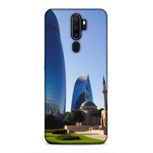 Oppo A9 2020 Uyumlu Kılıf Azarbaijan (37) Silicone Cover Kule ve Camii