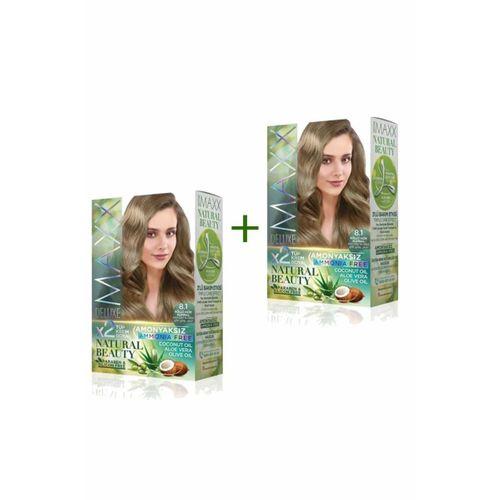 2 Paket Natural Beauty Amonyaksız Saç Boyası 8.1 Küllü Açık Kumral