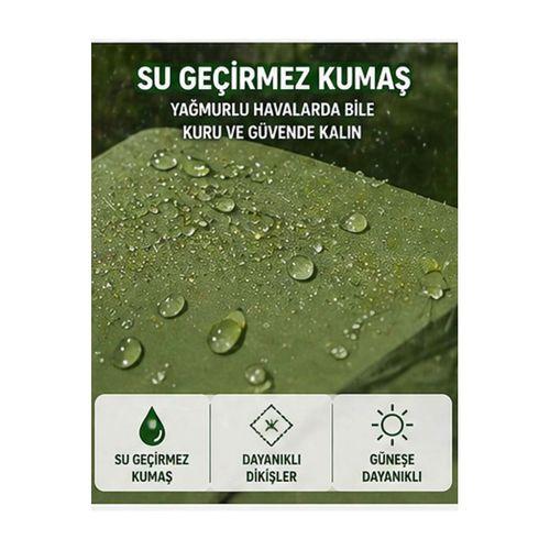 Otomatik Kabin Giyinme Çadırı 120x120x190 Cm Üst Havalandırma Yan Pencereli Duş & Wc Çadırı