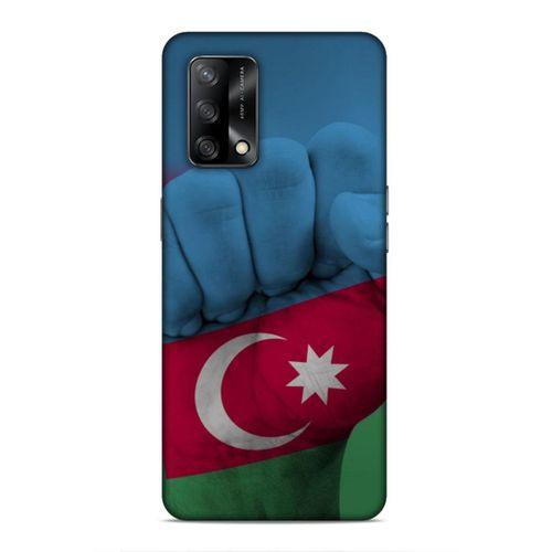 Oppo A74 4G Uyumlu Kılıf Azarbaijan (19) Kılıfları Yumruk Bayrak