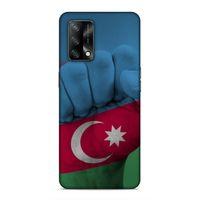 Oppo A74 4G Uyumlu Kılıf Azarbaijan (19) Kılıfları Yumruk Bayrak