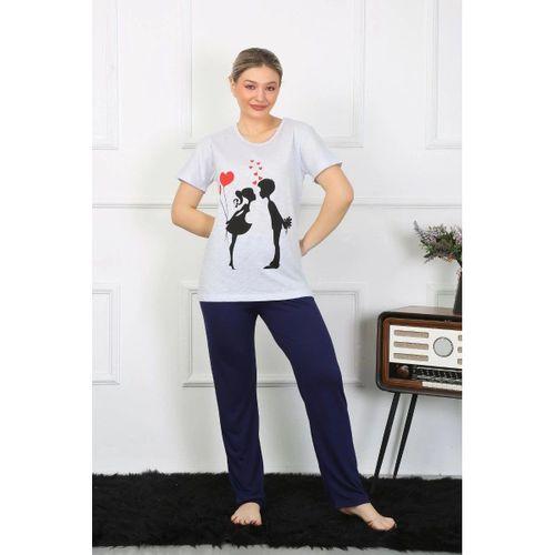 Kadın Kısa Kol Penye Pijama Takımı