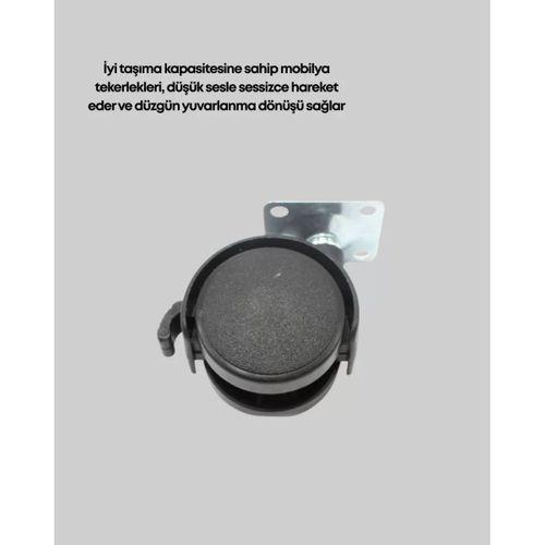 Kilitli 4 Cm Evrensel Tekerlek Ayak Tek Adet