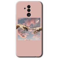 MRCİLETİSİM Huawei Mate 20 Lite Kılıf HD Desen Baskılı Arka Kapak + Temperli Cam - Tutunamayanlar