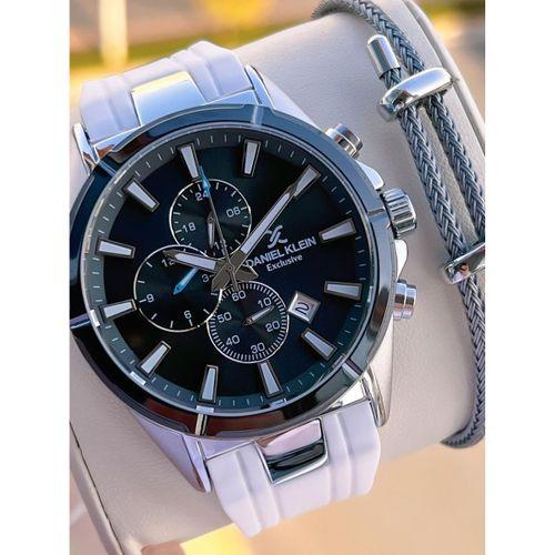 Daniel Klein Silikon Kordon İtalyan Tasarım Bileklik Hediyeli 2Yıl Garantili Erkek Kol Saati 10691.3