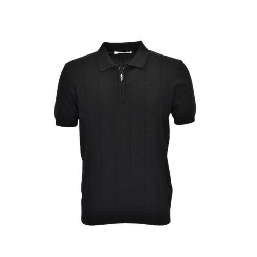 Erkek Polo Yaka Fermuarlı Triko Tişört T363 BGL-ST04722