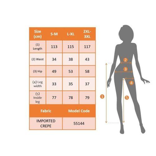 Kadın Yüksek Bel Geniş Paça Detaylı Cepli Ithal Krep Pantolon