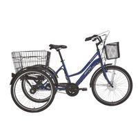 Bisan E-Porter Lx-26 Elektrikli Kargo Bisikleti 3 Vites Lacivert 44 cm