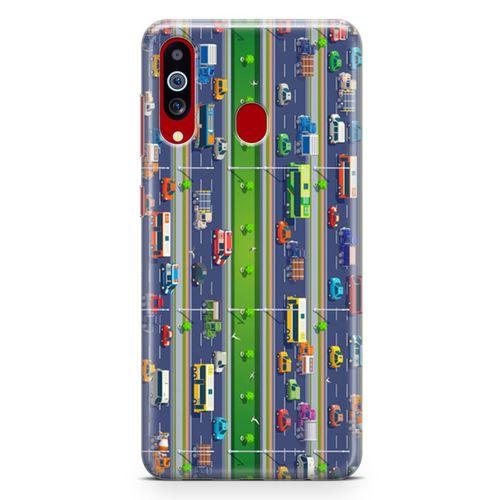 Samsung Galaxy A20s Kılıf Otoyol Arka Kapak Koruma Desenli Full Koruyucu