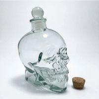 Cam Kurukafa İçki Şişesi 14 Cm Alk2155