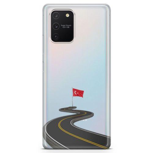 Samsung Galaxy A91 Kılıf Türkiye Yolları Arka Kapak Koruma Desenli Full Koruyucu