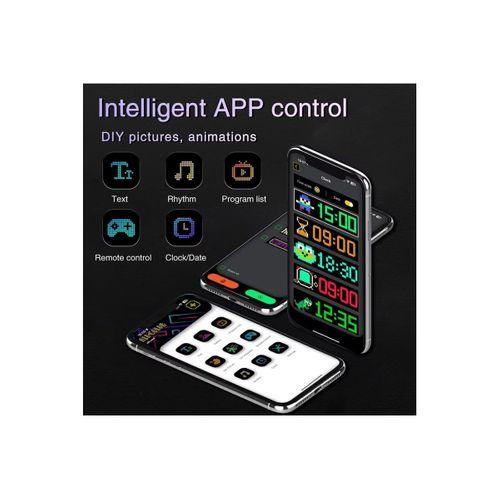 LED Matrix PANEL esnek USB 5V Bluetooth App kaydırma reklam LED araba sloganı esnek RGB Kayan YAZI