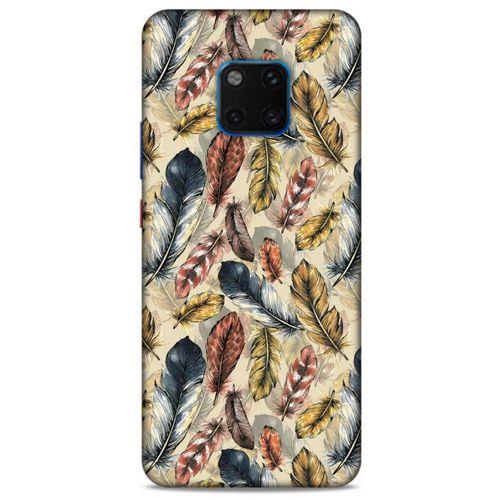 Huawei Mate 20 Pro Kılıf Desenli Özel Seri Tüyler (29) Arka Koruma Kılıfı