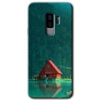 Samsung Galaxy S9 Plus HD Baskılı Kılıf + 9D Tam Ekran Koruyucu - House In Woods