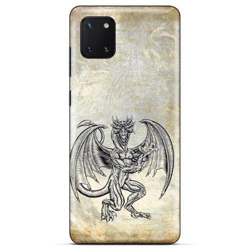 Lopard Huawei Y5P Uyumlu Kılıf Tattoo's (30) Silicone Case Şeytan Ejderha