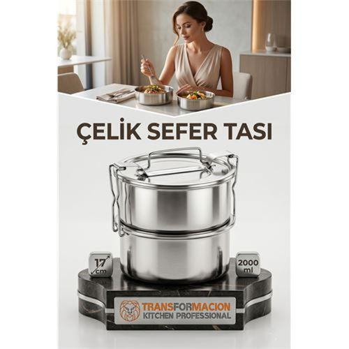 Sefer Tası Paslanmaz Çelik Yemek Kabı 17 cm 2 LİTRE 721367