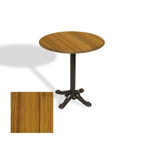 Dockers Çipa Döküm Ayak Yuvarlak Masa Çap 90cm - (Werzalit, Wermodin ve Allzalit Tabla) - Real Teak