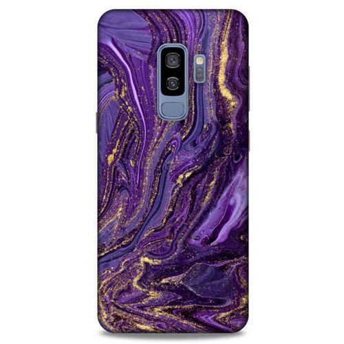 Samsung Galaxy S9 Plus Uyumlu Kılıf Mor Delisi (3) Kapak Kumlu