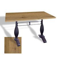 Dockers Çipa 3011 Döküm Ayak Masa 80x120 cm - (Werzalit, Wermodin ve Allzalit Tabla) - Canyon Palace Oak