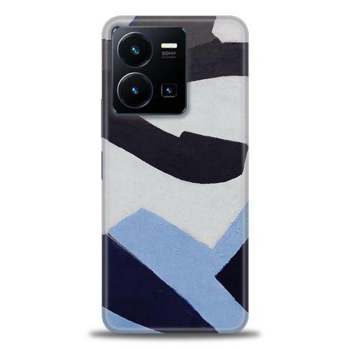 Xiaomi Redmi Note 12 Pro 5G Kılıf HD Baskılı Kılıf - Gri Mavi + Tam Ekran Koruyucu