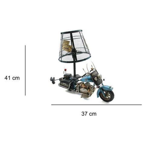 Dekoratif Metal Polis Motosikletli Abajur