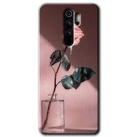 Xiaomi Redmi Note 8 Pro HD Baskılı Kılıf + 9D Tam Ekran Koruyucu - Retro Gül