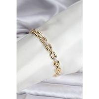 14K Gold Renk Kaplama Zirkon Taşlı Model CM Kadın Bileklik