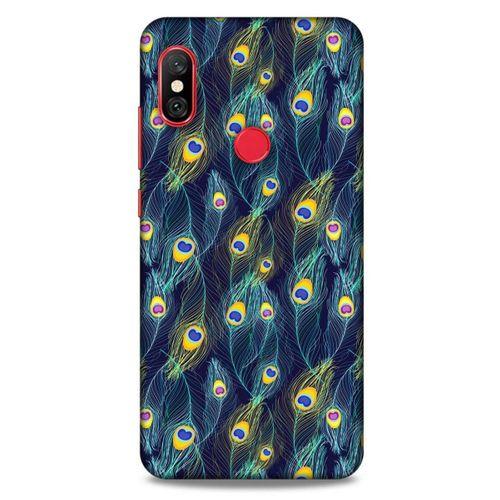 Xiaomi Mi A2 Lite Kılıf Desenli Özel Seri Tüyler (10) Full Koruma Kılıfı