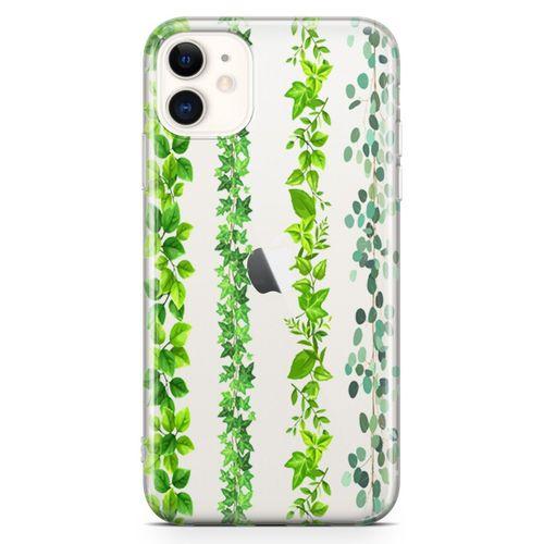 Apple iPhone 11 Kılıf Asma Yaprak Arka Kapak Koruma Desenli Full Koruyucu