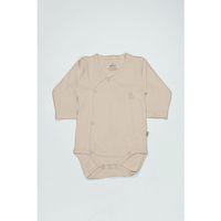 Bistyle Bistyle Organik Natural Basic Style Kruvaze Uzun Kol Body BS17102 Bej