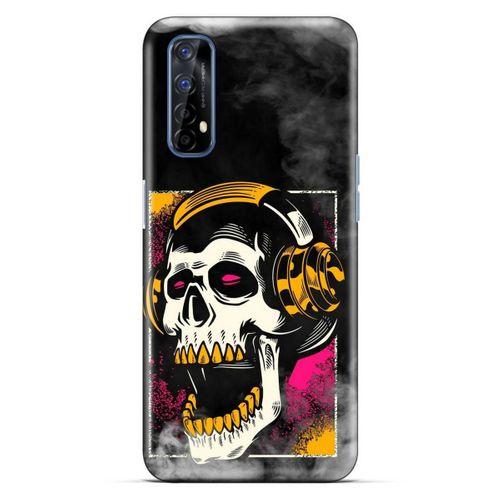 Lopard Oppo Realme 7 Uyumlu Kılıf Tattoo's (10) Full Koruma Kılıfı Turuncu