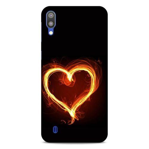 Lopard Samsung Galaxy M10 Uyumlu Kılıf FireX (24) Darbe Emici Kılıf Ateşli Kalp