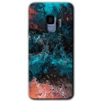 Galaxy S9 Kılıf HD Desen Baskılı Arka Kapak - Liquid Colorfull