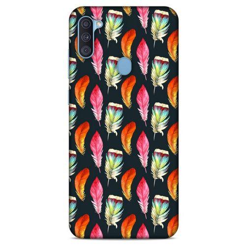 Samsung Galaxy A11 Kılıf Desenli Özel Seri Tüyler (49) Ultra Silikon Kılıf