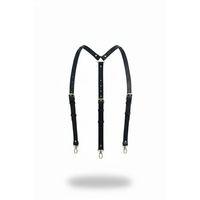 Siyah Kadın Kemer Omuz Detaylı Ayarlanabilir Vücut Kemer - Brf213