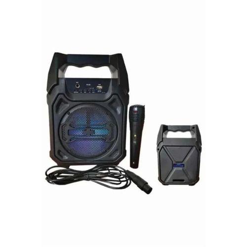 Karaoke Mikrofonlu Fm Radyolu Bluetooth Hoparlör Yüksek Ses Kaliteli