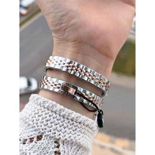 Daniel Klein Dolamalı Çelik Kordonlu 2 Yıl Garantili 3 Atm Suya Dayanıklı Kadın Kol Saati+Bileklik 4