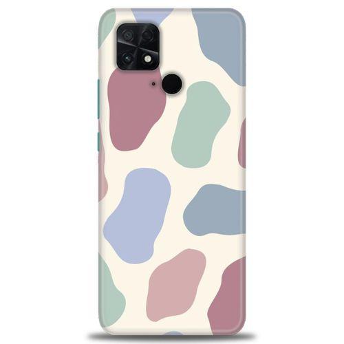 Xiaomi Poco C40 Kılıf HD Baskılı Kılıf - Renkli Benek + Tam Ekran Koruyucu