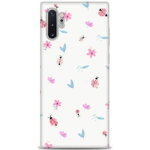 Samsung Galaxy Note 10 Plus Kılıf HD Baskılı Kılıf - Uğur Böcekleri + Tam Ekran Koruyucu