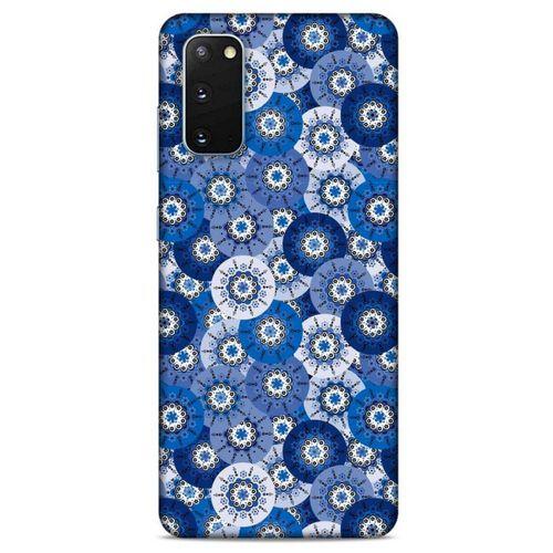 Samsung Galaxy S20 Uyumlu Kılıf Mavi Delisi (37) Silicone Cover Daireler