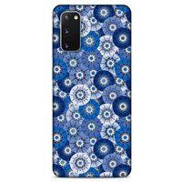 Samsung Galaxy S20 Uyumlu Kılıf Mavi Delisi (37) Silicone Cover Daireler