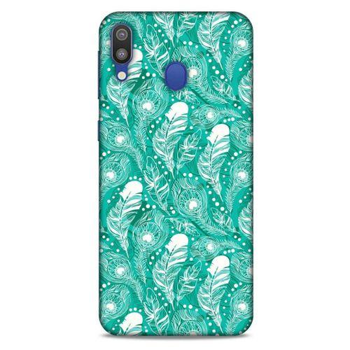 Samsung Galaxy M20 Kılıf Desenli Özel Seri Tüyler (45) Liquid Air Kılıf