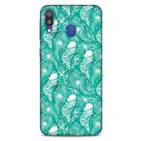 Samsung Galaxy M20 Kılıf Desenli Özel Seri Tüyler (45) Liquid Air Kılıf