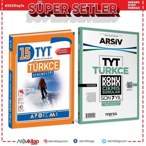 Apotemi Yayınları TYT Türkçe Deneme ve Konu Konu Son 7 Yıl Çıkmış Sorular Seti 2 Kitap