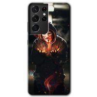 Samsung Galaxy S21 Ultra Kılıf HD Desen Baskılı Arka Kapak - V for Fire