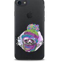 Zoologix (2) Apple Iphone 8 Şeffaf Kılıf Silikon Desenli