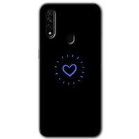 BeRa Aksesuar Oppo A31 Kılıf Baskılı Kapak - Heart Strokes +Tam Kaplayan Mat Seramik