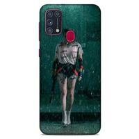 Samsung Galaxy M31 Uyumlu Kılıf Harley Quinn (12) Koruyucu Silikon Yeşil Yağmur
